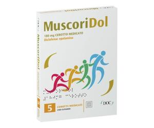 DOC MuscorDol 180mg Diclofenac Epolamina Cerotto Medicato, 5 Cerotti