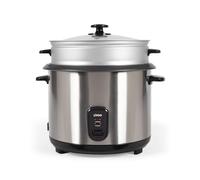 Livoo - Fornello per riso e vapore - Acciaio inossidabile, 2,8L, 1000 W, serbatoio rimovibile