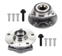 DOCAS 2x Kit Cuscinetto per Ruota, kit di cuscinetti per ruota anteriore sinistro destro1K0498621 8V0598625 compatible per A3 8P Octavia II 1Z3 Leon 1P1 Toledo III 5P2 Altea 5P1 VW Caddy 3 Golf Plus