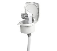 OSCULATI Doccia Boris - Tubo in PVC con finitura bianca, 4 m