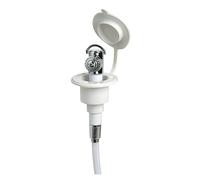 OSCULATI Doccetta a Pulsante Base Bianca Tubo PVC 4 m in Piano
