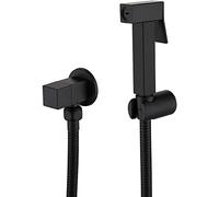 Doccetta Bidet a Parete per WC - Kit doccetta Portatile per Pannolini con Acqua Calda e Fredda, Colore Grigio Canna di Fucile. Accessorio Ecologico per Una Pulizia e un'igiene Senza Sforzo.