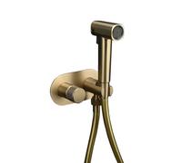 Doccetta Bidet Per Wc Con Miscelatore Doccino Per Bidet E Wc Doccia Per Lavandino Tutto In Rame Oro Spazzolato Interruttore Rotante