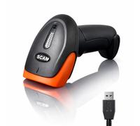 Doccetta codice barra USB 1D 2D QR, scanner codice a barre plug and play, lettore IP54 antiurto, Scanette compatibile Windows Mac Linux, lettore QR, EAN UPC...