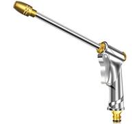 Doccetta da giardino in metallo, ugello ad alta pressione per tubo da giardino, siringa da giardino con 4 modalità di spruzzo, doccetta da giardino, ugello per irrigazione da giardino, pulizia di