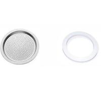 DOCCETTA + GUARNIZIONE CAFFETTIERA ALICIA 4 TAZZE BASE DE LONGHI