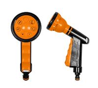 Doccetta multifunzione a 7 funzioni Quick Stop con arresto dell'acqua | Doccetta da giardino, doccetta a mano, pistola per irrigazione, attacco rapido