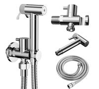 Doccetta per Bidet a Mano Cromatura, Alta Pressione Doccetta per Bidet WC, Ottone Rubinetto Bidet Doccetta per Bidets per vasca da bagno per animali domestici, igiene Personale/Bagno