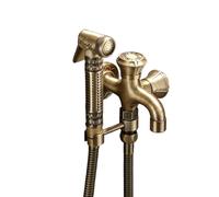 Doccetta Per Bidet a Mano, Pistola a Spruzzo Per WC, Set Di Doccetta Per Bidet Misto Caldo E Freddo a Parete, Scarico Con Acqua Pressurizzata (1.5m spring tube)