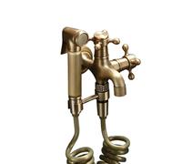 Doccetta Per Bidet a Mano, Pistola a Spruzzo Per WC, Set Di Doccetta Per Bidet Misto Caldo E Freddo a Parete, Rubinetto Monocomando Spruzzatore, Per Bidet Da Bagno (3m spring tube)