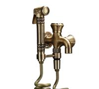 Doccetta Per Bidet a Mano, Pistola a Spruzzo Per WC, Set Di Doccetta Per Bidet Misto Caldo E Freddo a Parete, Scarico Con Acqua Pressurizzata (3m spring tube)