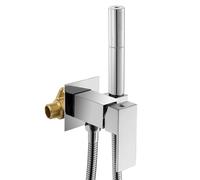 Doccetta per Bidet, Doccino Bidet Ottone Handheld Bidet Spruzzatore con Flessibile da 1,5 m e 2 Modalità Di Spruzzo, Spruzzatore per Bidet Acqua Calda e Fredda Spruzzatore, Cromo