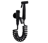 Doccetta per Bidet Miscelatore Nero Spruzzatore Booster Kit Doccetta per Bidet WC Doccia Rubinetto da Muro Manico Singolo Kit Spruzzatore per Bidet Doccino Bidet