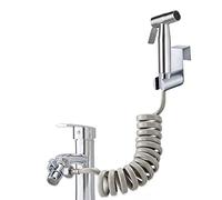 Doccetta per Bidet - Set spruzzatore bidet in acciaio inossidabile, Doccia con Deviatore 2 Vie, Tubo Flessibile da 59 inch e supporto