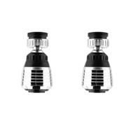 Doccetta Per Lavandino 2Pcs Rotate Swivel Faucet Nozzle Filter Adapter Water Saving Tap Aerator Diffuser
