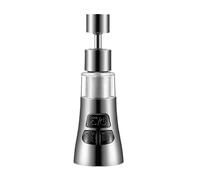 Doccetta Per Lavandino Kitchen Faucet Extender With Filter Function Universal 360 Degrees Rotate Aerator Splash(A Style Gray)