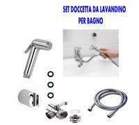 Doccetta per lavandino lavabo bagno per doccia a mano portatile kit completo
