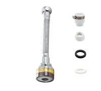 Doccetta Per Lavandino Three Levels Adjustable Brass Kitchen Faucet Aerator Extender Water Saving Anti Splash(17.6CM Adapter)