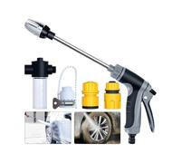 Doccetta per tubo da giardino, pesante, regolabile, ad alta pressione, ugelli per esterni, per irrigazione, prato, giardinaggio, lavaggio auto, esterno