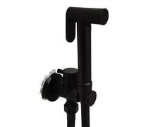 Doccetta per WC Rubinetto for bidet in ottone, Spruzzatore for con doccia a mano, Torneira Lavabo, for WC(Black)