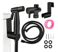 Doccetta portatile per bidet per il bagno, set di doccette per bidet in acciaio inossidabile con tubo anti-perdite e 2 impostazioni di pressione dell'acqua, perfetto per l'igiene intima femminile, la