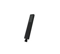 Doccetta quadrata in ottone cromato/nero/oro/grigio/bianco con soffione a parete e supporto in metallo for tubo flessibile da 150 cm(Black hand Shower)