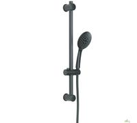 DOCCETTA SALISCENDI DA DOCCIA SOFFIONE GEDY 60 CM 3 GETTI NERO OPACO COLONNA