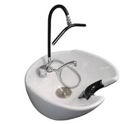 Doccia a Cascata Pieghevole per Lavaggio Capelli, Stazione termale Giapponese, Supporto per la circolazione dell'Acqua per lavatesta, Stazione per Capelli, lavello per Salone di Bellezza