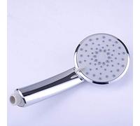 Doccia a mano 3 funzioni Soffione doccia in ABS a risparmio idrico manuale Doccia a pioggia cromata Accessori for il bagno Ugello rotondo Maniglia a mano, plastica ABS, c