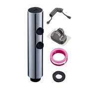 Doccia a mano - Attacco in acciaio con tubo e connettore - Doccia per WC a pressione 'acqua regolabile - Per la pulizia di servizi igienici e bagni, igiene intima e personale