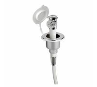 Doccia a pulsante cromata tubo PVC 4 m in piano - 1 PZ Osculati - 15.244.01