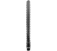 Doccia anale in silicone rigato tutto nero 27cm