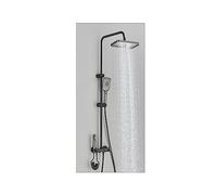 Doccia con controllo touch, Set doccia for vasca da bagno con display digitale, set for doccia for bagno con piano bianco, rubinetto for doccia a pioggia con testa in ottone di qualità(Cold and hot B)