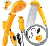 DOCCIA DA CAMPEGGIO 12V CAVO ALIMENTAZIONE 5M LAVAGGIO AUTO CON POMPA IMMERSIONE