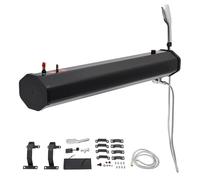 Doccia da Campeggio Portatile con Serbatoio d'Acqua pressurizzato da 4,8-7,9 galloni per Veicoli - Portapacchi autoportante, PVC+ABS Resistente - Adatta per docce Esterne, Pulizia di attrezz