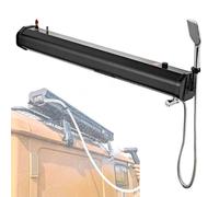 Doccia da Campeggio Portatile con Serbatoio d'Acqua pressurizzato e riscaldata dal Sole, per Portapacchi in Alluminio da 18/20/30 Litri con Testa, Senza Pompa/Alimentazione necessaria per es
