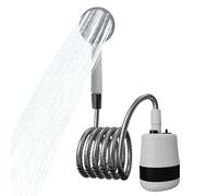 Doccia Da Campeggio Portatile - Doccia Elettrica Portatile, Kit Doccia A Batteria Con Tubo E Pompa | USB Carica Doccia Per Esterni Per Lavaggio Per Auto, Viaggi Su Strada, Dormitorio Di Doccia Elettri