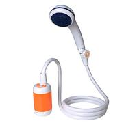 Doccia da Campeggio Portatile Doccia Esterna Doccia Manuale Doccia elettrica Flusso Acqua stalla Regolazione Batteria 4800 mAh Flow contol e Shut off valvola per docce, Lavaggio, Pulizia, ECC.