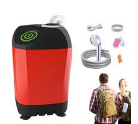 Doccia da campeggio portatile impermeabile con testa | Display della temperatura Kit da bagno staccabile per spiaggia soffione doccia per escursionismo viaggio pulizia animali