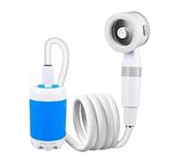 Doccia da campeggio portatile, pompa ricaricabile da 5000 mAh, spruzzatore d'acqua elettrico, kit di lavaggio impermeabile, per escursionismo, bagno per animali domestici, autolavaggio, uso esterno