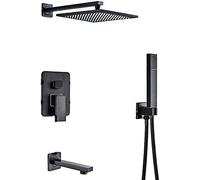 Doccia da doccia per bagno da muro Doccia in ottone set di pioggia Mixer per doccia Mixer Bronzo Bronzo Bath Doccia TAP TAP TACCHIO VALVOLA MIXER SEGLIO, SUCCHITÀ DA 8 POLLI B, doccia da 10 pollici B