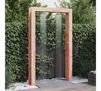 vidaXL Doccia per esterni naturale, 137 x 23 x 226 cm, in legno di Douglas massiccio, giardino e terrazza, moderna doccia esterna, durevole, resistente alla ruggine, resistente alle intemperie