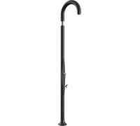 Doccia da Giardino Piscina in Resina FUNNY YIN RUBY CON LAVAPIEDI Dimensioni 232x30x17 cm - peso 9,5 kg design Curvo Con Miscelatore Caldo-Freddo aantracite