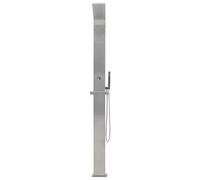 Doccia da giardino in acciaio inox curvo - Accessori per piscina e vasca idromassaggio in acciaio inox 201 con superficie spazzolata, durevole ed elegante per il vostro esterno