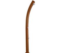 Doccia da Giardino in Alluminio con Miscelatore e Lavapiedi JOLLY Dimensioni 15x12.5x h 226cm - peso 13 kg con Soffione Con Lavapiedi colore Oro VanGogh oro