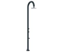 Doccia da Giardino in Alluminio Soffione I-switch Quadrato con Termometro LCD Sined Luna Alu Grigio