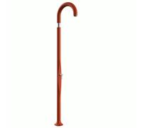 Doccia da Giardino Piscina in Resina Con Miscelatore Caldo-Freddo Dimensioni 232x30x17 cm Arkema Funny Yin Ruby - peso 9 kg design Curvo