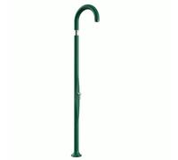 Doccia da Giardino Piscina in Resina Con Miscelatore Caldo-Freddo Dimensioni 232x30x17 cm Arkema Funny Yin VERDE - peso 9 kg design Curvo verde