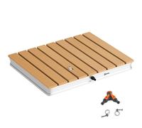 Doccia da Giardino Portatile 70x55 cm Getti d'Acqua Regolabili fino a 4 m in Polistirene Effetto Legno