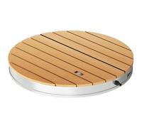 Doccia Da Giardino Portatile Con Altezza Fino A 4 M E Getti D'acqua Regolabili, Effetto Legno